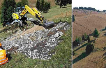 travaux d’assainissement du site pollués