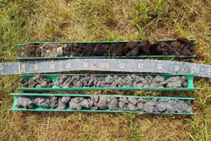 Profils lithologiques des sondages hydrogéologiques réalisés pour le suivi de l'inondation artificielle à la Vieille Thielle, Cressier (NE)