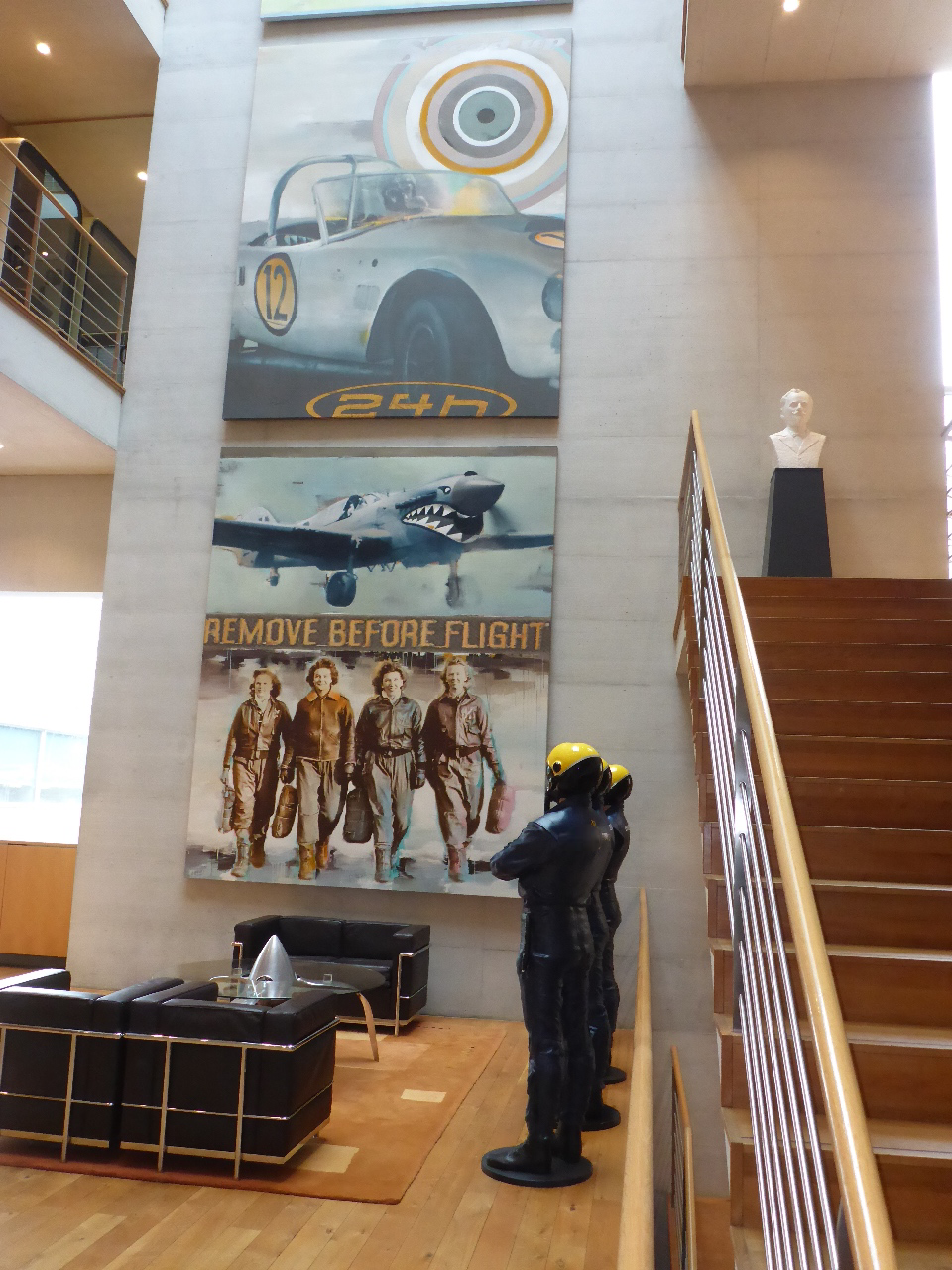 Cage d'escalier existante, voie d'évacuation verticale, manufacture horlogère La Chaux-de-Fonds